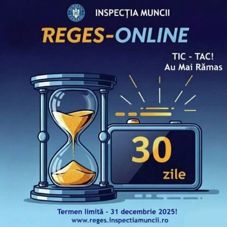ITM Dâmbovița avertizează angajatorii: Mai sunt doar 26 de zile pentru înrolarea obligatorie în REGES-ONLINE