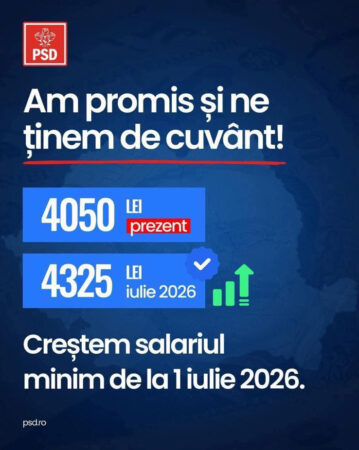 PSD anunță măsuri economice și sociale pentru 2026: Salariu minim majorat și eliminarea impozitării solariilor