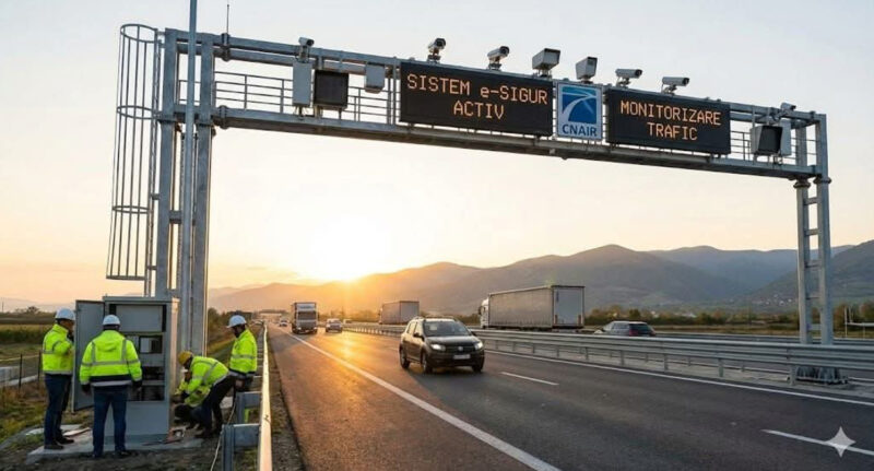 Sistemul e-SIGUR intră în linie dreapta : 400 de camere moderne vor monitoriza traficul pe drumurile naționale și autostrăzi