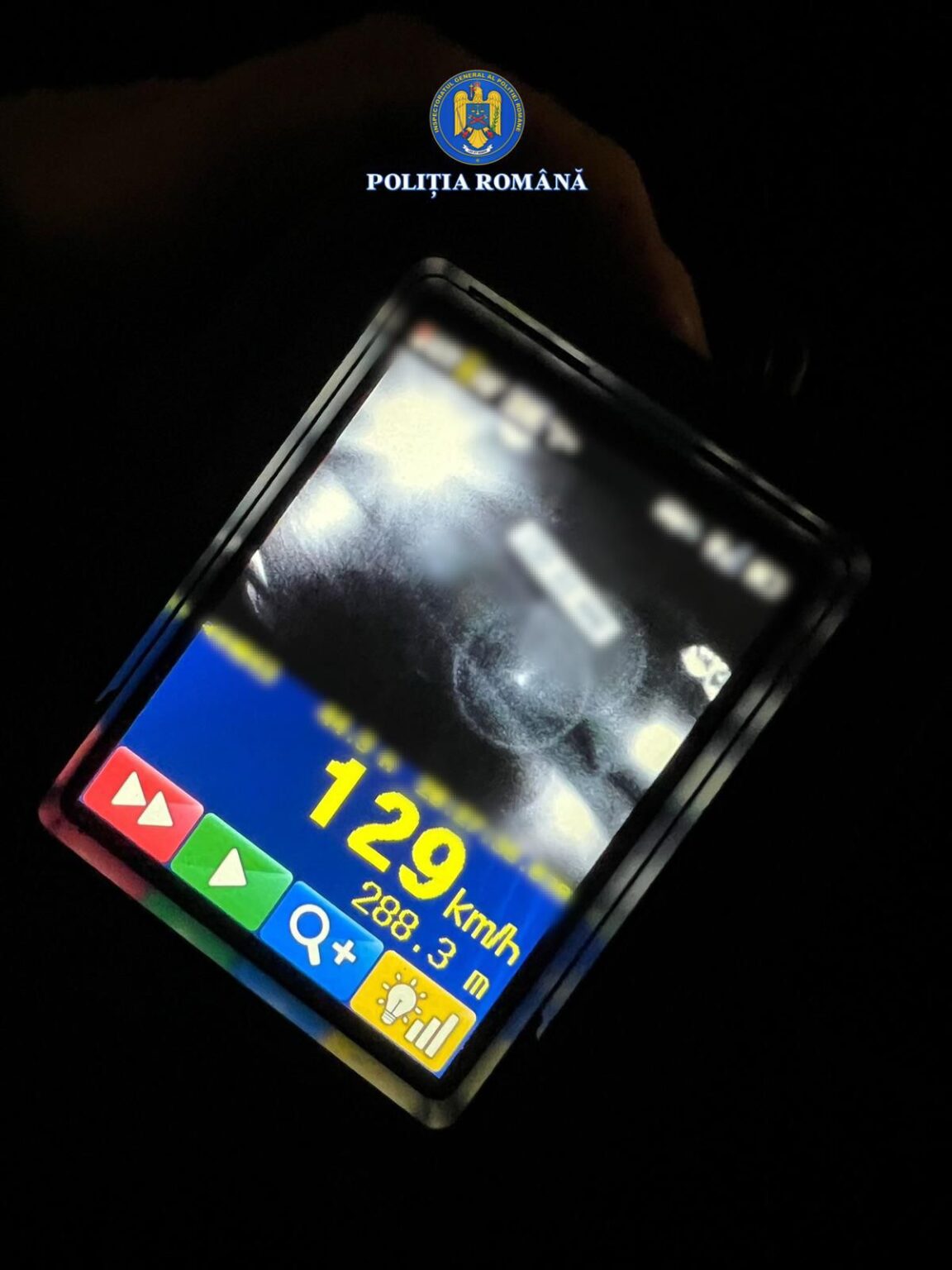 Tânăr prins cu viteză excesivă pe DN 71 – permis reținut pentru 150 de zile