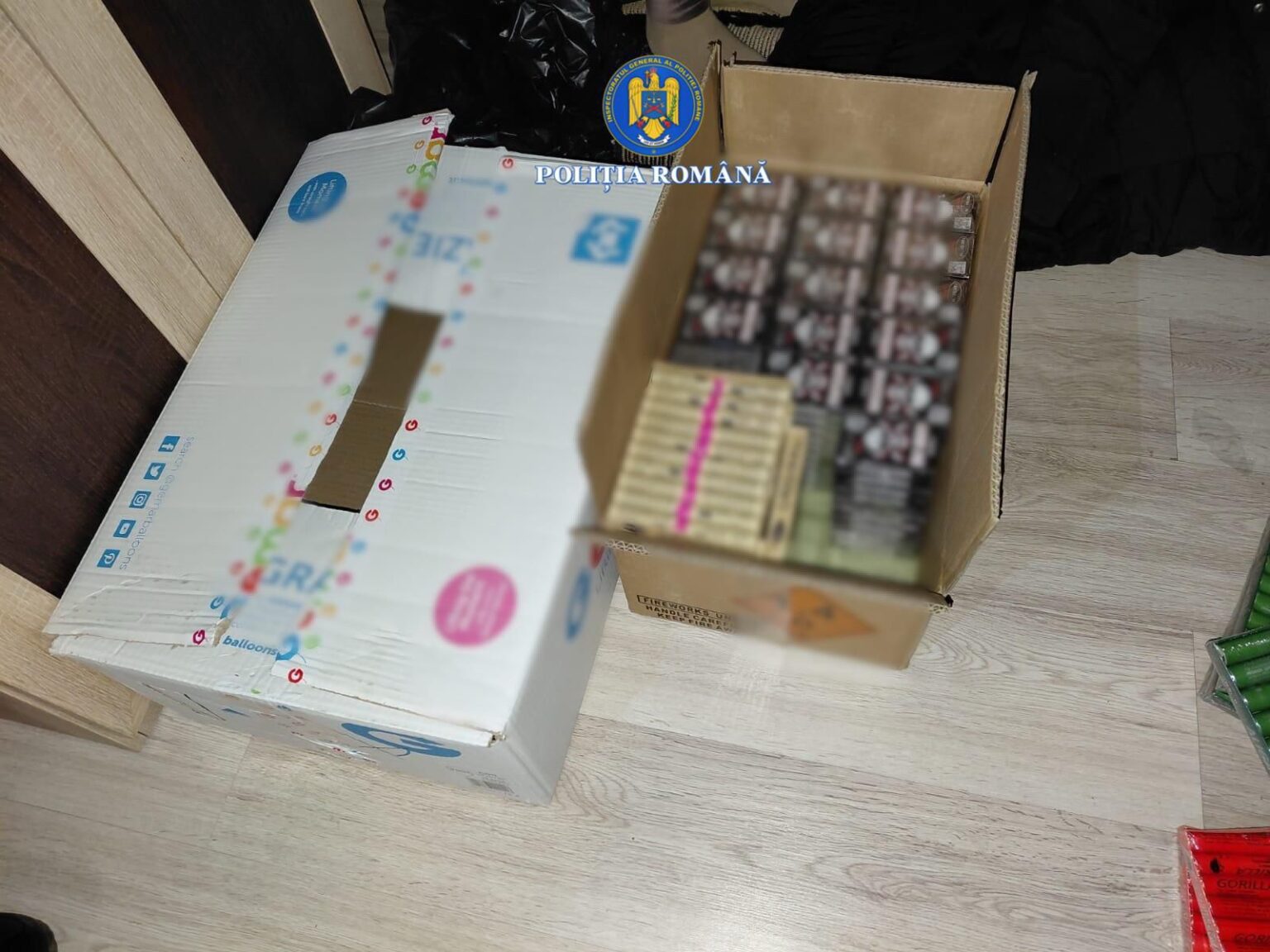 Peste o tonă și jumătate de articole pirotehnice, indisponibilizate de polițiști în Dâmbovița 