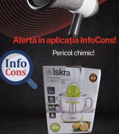 Alertă consumatori: Storcător de citrice Iskra retras de la vânzare – risc de plumb periculos Alertă consumatori: Storcător de citrice Iskra retras de la vânzare – risc de plumb periculos