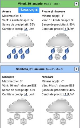 Avertizare meteo! De joi noapte, lapoviță ninsoare și ger Avertizare meteo! De joi noapte, lapoviță ninsoare și ger