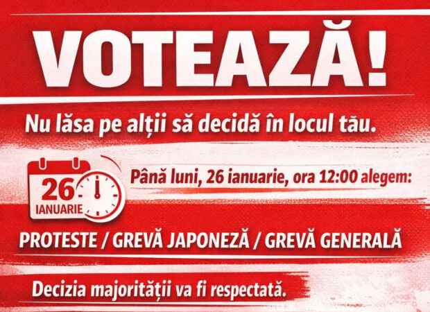 Profesorii și medicii amenință cu greve generale în toată țara 