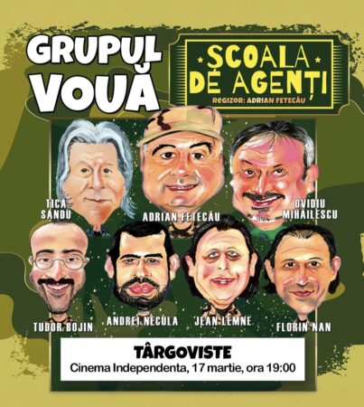 Spectacol de comedie „Școala de Agenți” la Cinema Independența Târgoviște Spectacol de comedie „Școala de Agenți” la Cinema Independența Târgoviște