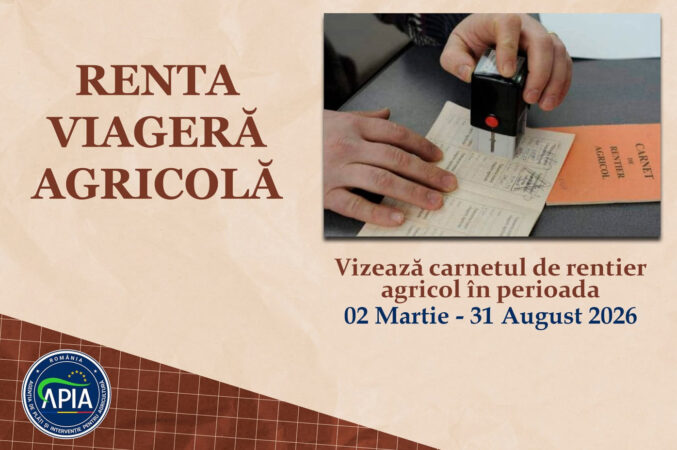  APIA începe vizarea carnetelor de rentă viageră agricolă