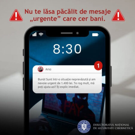  Atenție la mesajele urgente primite de la prieteni, sunt  fraude cibernetice!
