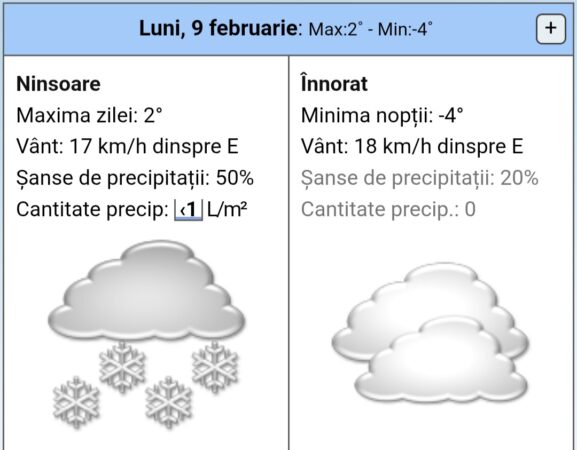 Atenție! Ninsori viscolite inclusiv în județul Dâmbovița 
