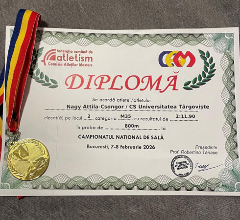 CSU Târgoviște obține primul podium național la atletism în 2026