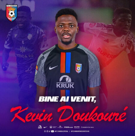 Chindia Târgoviște îl transferă definitiv pe Kevin Doukouré 