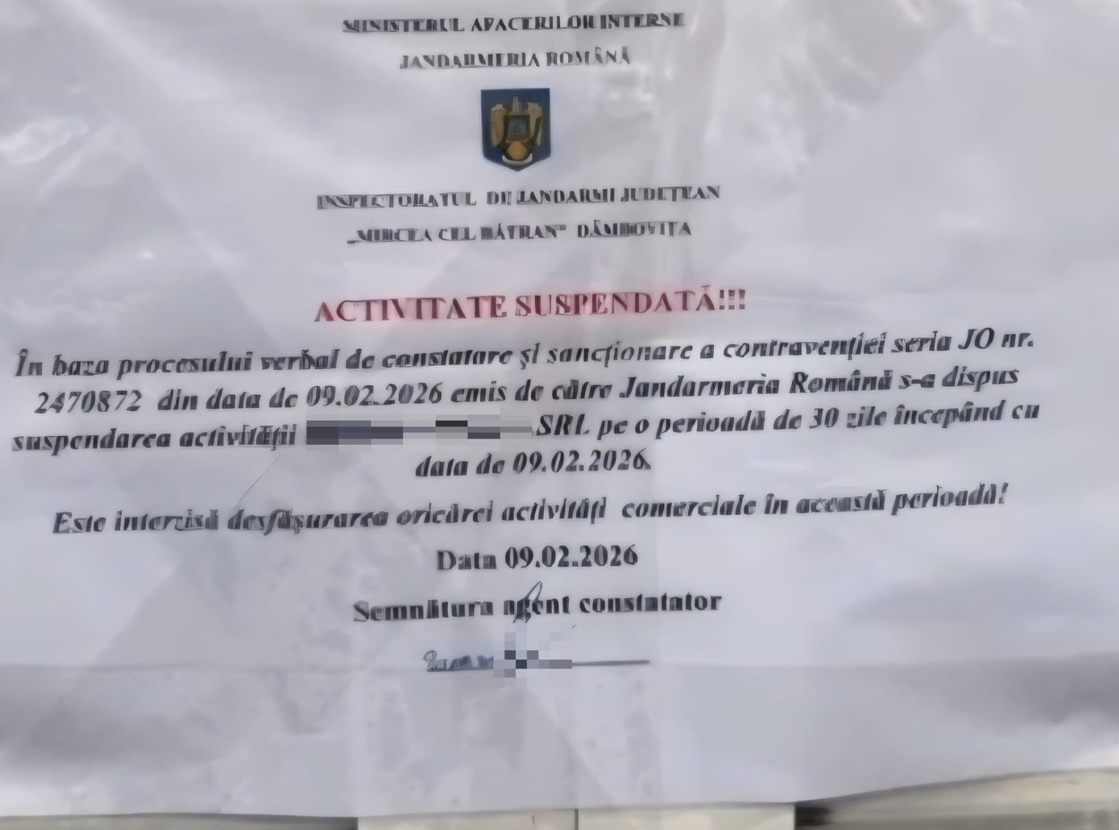 Comerț ilegal cu tutun către minori, sancționat dur la Târgoviște: Amendă și activitate suspendată