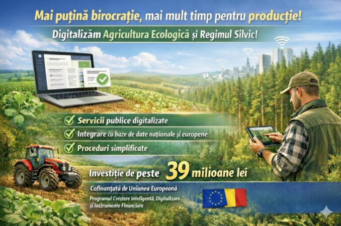 Digitalizare în agricultură ecologică și silvicultură – mai puțină birocrație pentru fermieri
