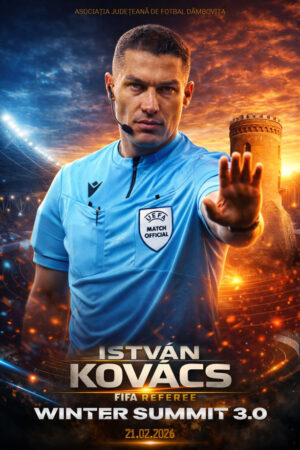 Ediția 2026 a Winter Summit aduce la Târgoviște unul dintre cei mai apreciați arbitri din lume: István Kovacs