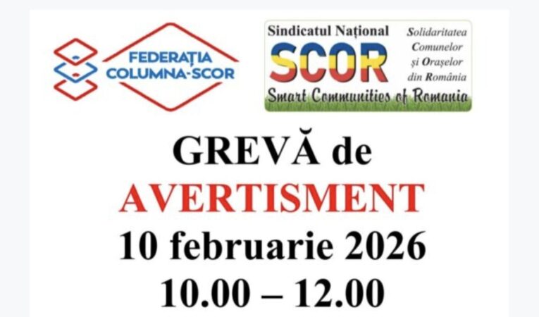 Grevă de avertisment în primării, marți, 10 februarie