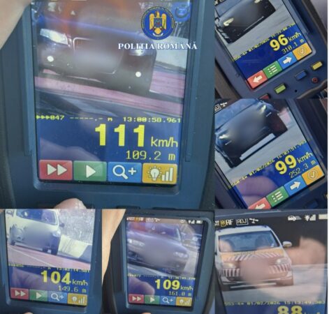 Razie rutieră în Dâmbovița: Sute de sancțiuni și zeci de permise reținute pentru viteză excesivă