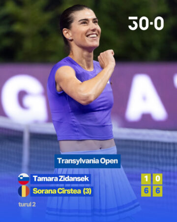 Sorana Cîrstea strălucește la Transylvania Open și merge în sferturi! 