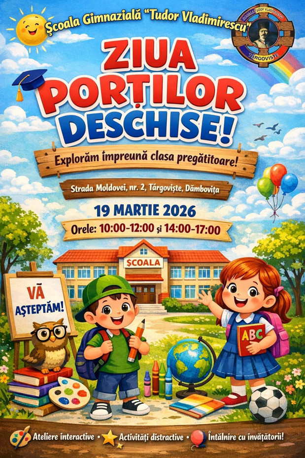 Emoție și veselie la Școala Gimnazială „Tudor Vladimirescu” din Târgoviște: Porți deschise pentru viitorii panduri!