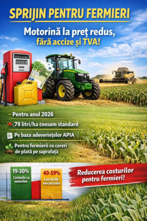 Fermierii din România vor putea cumpăra motorină la preț redus: Ministerul Agriculturii propune sprijin temporar pentru sectorul vegetal Fermierii din România vor putea cumpăra motorină la preț redus: Ministerul Agriculturii propune sprijin temporar pentru sectorul vegetal