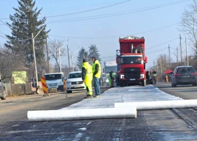 La Sălcuța - Titu, lucrările pe DN7 au fost reluate