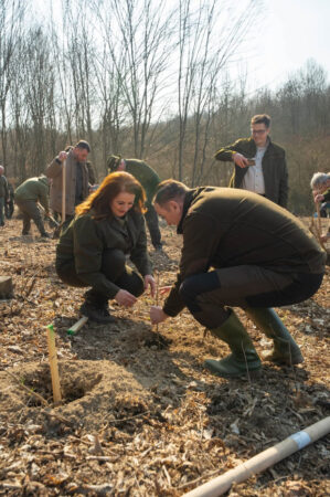 Start pentru Luna Plantării Arborilor: Peste 10.000 de puieți plantați la Bucșani