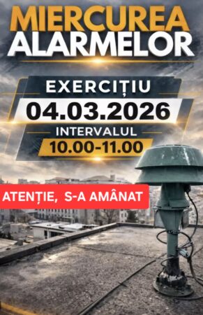  „Miercurea Sirenelor” – exercițiul de alarmare publică, amânat în  județul Dâmbovița 