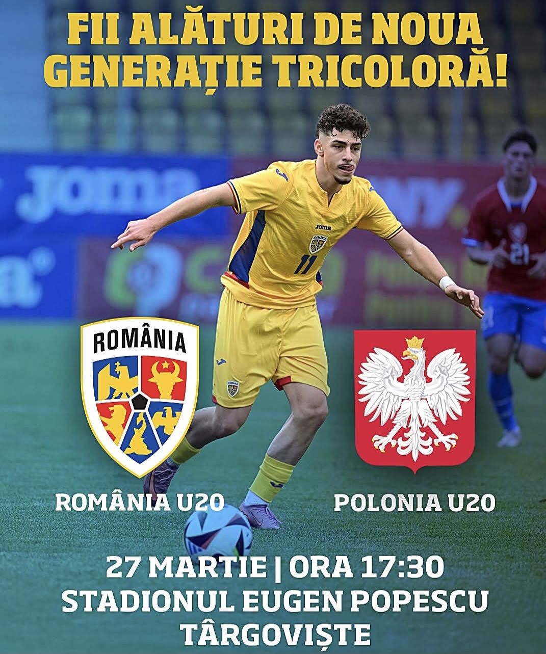 România Under-20 întâlnește Polonia în meci decisiv la Târgoviște