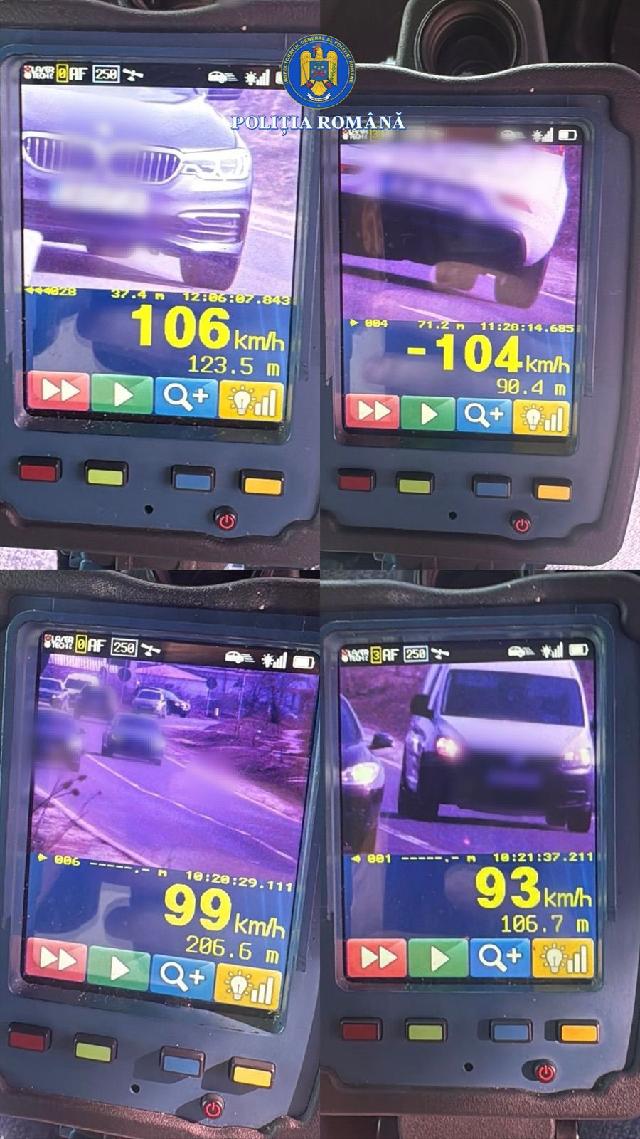 Târgoviște sub radar: 52 de șoferi sancționați pentru viteză, 12 permise reținute