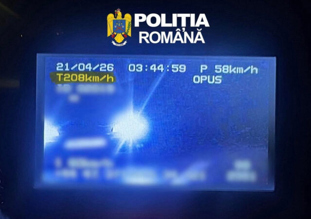 A dat radarul peste cap, 208 km/h pe DN 71 Târgoviște-București