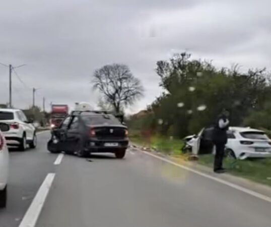 ACCIDENT ÎN LANȚ PE DN 72 Târgoviște-Ploiești