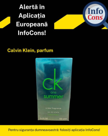 ALERTĂ INFOCONS: Atenție la parfumul Calvin Klein – conține substanțe interzise! ALERTĂ INFOCONS: Atenție la parfumul Calvin Klein – conține substanțe interzise!