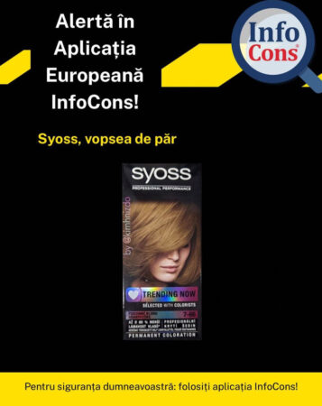 Alertă InfoCons: Produs pentru vopsirea părului, retras din cauza unui risc chimic