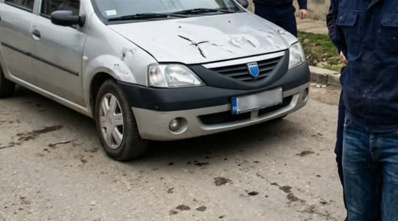 Bărbat reținut după ce a vandalizat un autoturism și a tulburat ordinea publică 