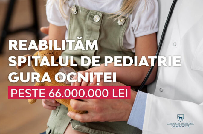CJ Dâmbovița: Încep lucrările la Spitalul de Pediatrie Gura Ocniței, investiție de peste 66 milioane lei pentru siguranța copiilor CJ Dâmbovița: Încep lucrările la Spitalul de Pediatrie Gura Ocniței, investiție de peste 66 milioane lei pentru siguranța copiilor