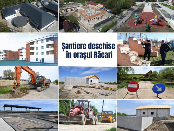 Lucrări în plină desfășurare la Răcari: investiții în școli, infrastructură și spații publice