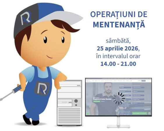 Nu veți putea face programari online la RAR :  Site-ul Registrului Auto Român, indisponibil temporar pentru mentenanță