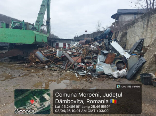 Poluatorul plătește! Amendă de 100.000 lei pentru un centru de colectare deșeuri din Moroeni