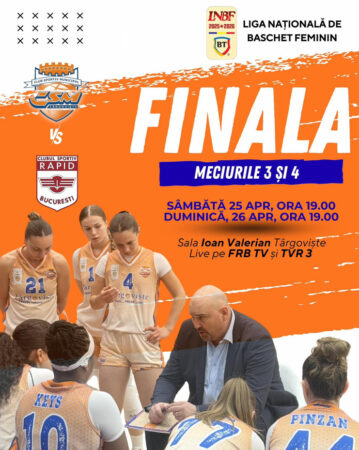 Târgoviște trăiește pentru finală: meciurile decisive se joacă acasă, la Sala „Ioan Valerian”