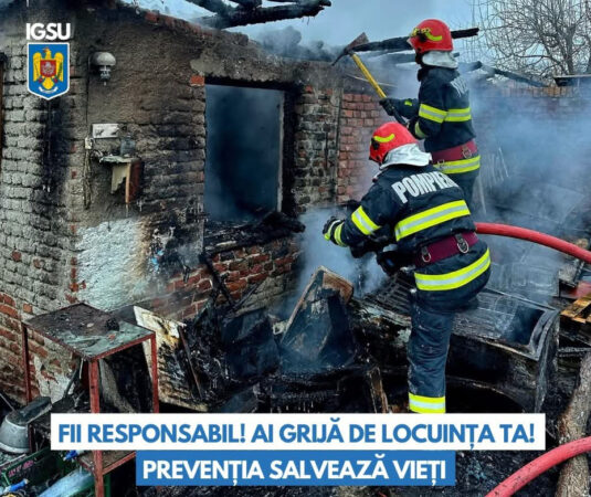 Tot mai multe incendii de locuințe: pompierii trag un semnal de alarmă pentru populație