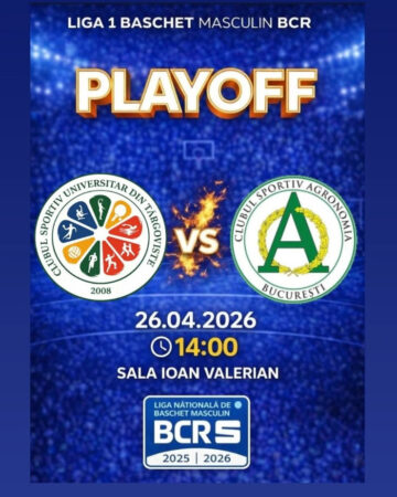 Ultimul meci acasă al sezonului pentru CSU Târgoviște: Duel de gală cu Agronomia București 