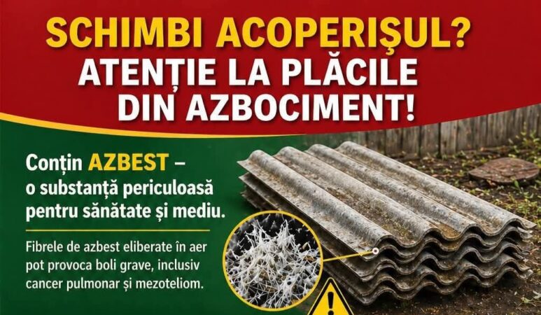 Atenționare importantă de la Garda de Mediu Dâmbovița: pericolul ascuns din plăcile de azbociment