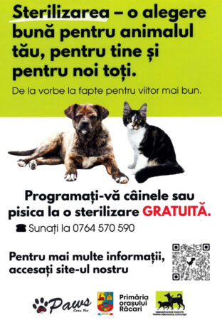 Campanie de sterilizare gratuită pentru animale, la Răcari