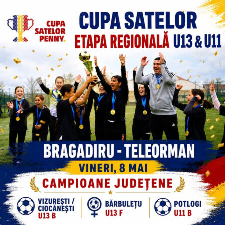 Campioanele Dâmboviței luptă pentru calificarea la Etapa Finală a Cupei Satelor PENNY