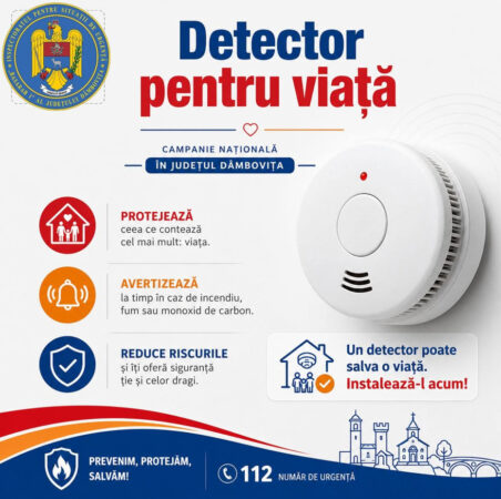 Campania „Detector pentru viață” se derulează și în județul Dâmbovița Campania „Detector pentru viață” se derulează și în județul Dâmbovița