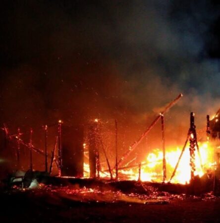 Incendiu devastator la un service auto din Niculești Incendiu devastator la un service auto din Niculești