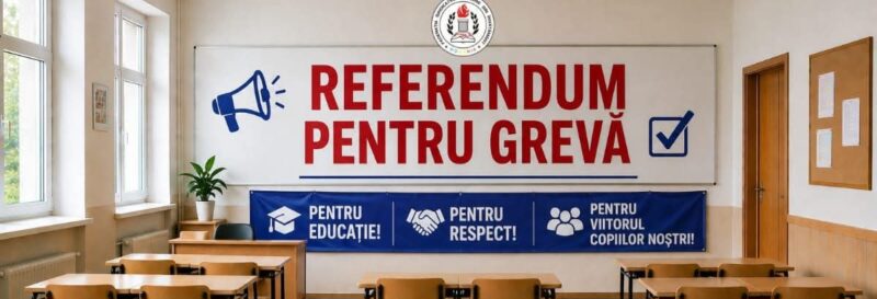 PROFESORII AMENINȚĂ CU GREVĂ GENERALĂ: referendum intern pentru declanșarea protestului în educație