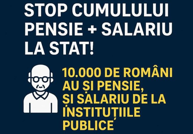 ȘOC ÎN ADMINISTRAȚIA PUBLICĂ: Se taie  cumulul pensiilor cu salariile de la stat