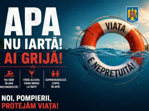 APA NU IARTĂ! Avertisment dur al autorităților în plin val de caniculă: scăldatul în locuri neamenajate poate fi fatal