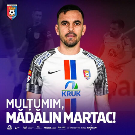 Chindia Târgoviște și Mădălin Martac se despart la final de contract Chindia Târgoviște și Mădălin Martac se despart la final de contract