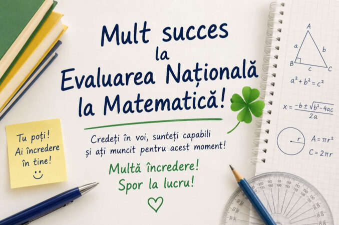 Emoții mari pentru absolvenții de gimnaziu! Astăzi are loc proba la Matematică din cadrul Evaluării Naționale Emoții mari pentru absolvenții de gimnaziu! Astăzi are loc proba la Matematică din cadrul Evaluării Naționale