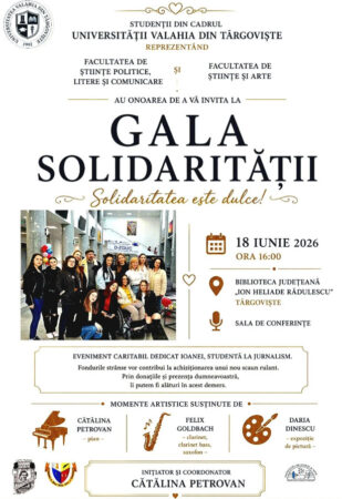 „Gala Solidarității” la Târgoviște, un eveniment despre oameni, speranță și sprijin real „Gala Solidarității” la Târgoviște, un eveniment despre oameni, speranță și sprijin real
